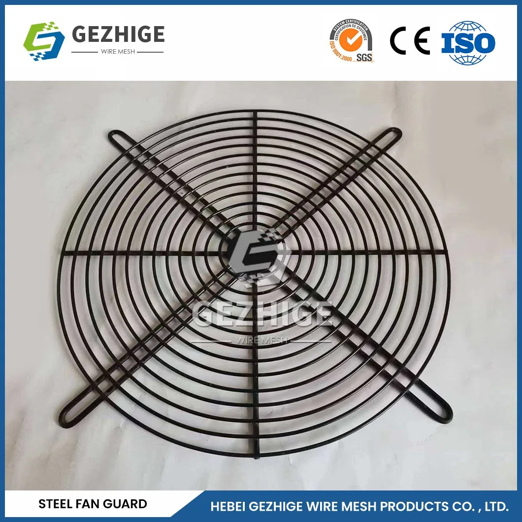 Couvercle du ventilateur du compresseur de CA Gezhige grossiste personnalisée OEM de couvercles de ventilateur de plafond décoratif de la Chine facile à nettoyer le couvercle du ventilateur en métal électrique