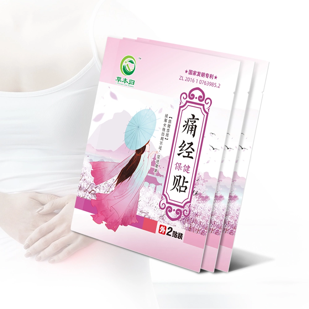 Novo produto alívio menstrual dor chinês ervas Warm Pad Aquecimento Patches