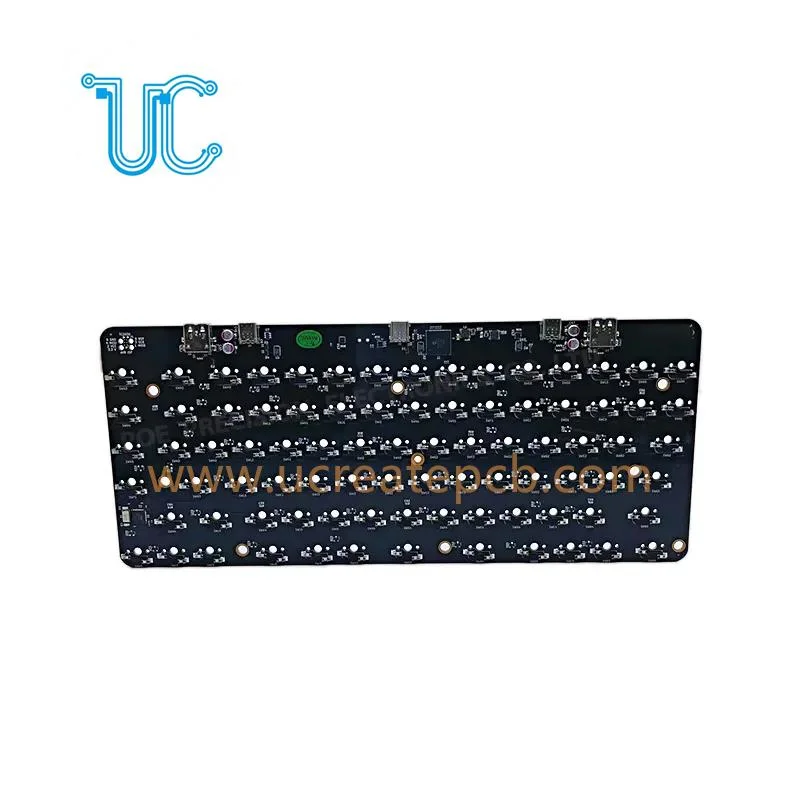 PCB de teclado en caliente con circuito de control electrónico PCB&amp;PCBA de máscara de soldadura negra Junta