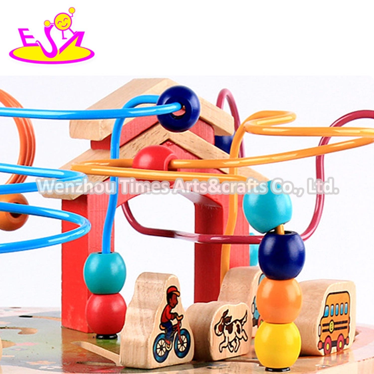 New Design Six Sided Large Educational Wooden Activity Cube Toy for Children W11b160