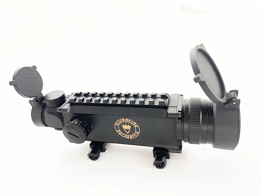 Tactical Optic Sight 1-3.5X14 with Locking Turret Red Illuminated Hunting Scope