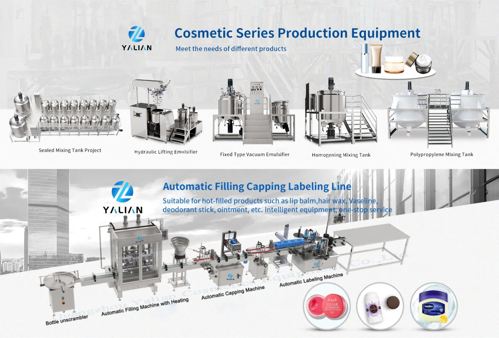 Yalian Face Cream Production Line with CE Certificate