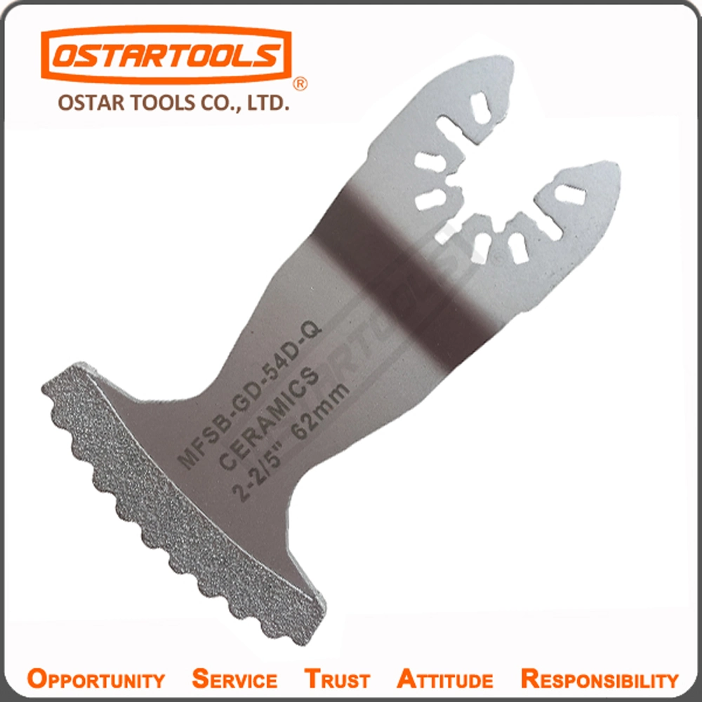 810-1201 64mm (2-1/2") Vakuum Gelötete Diamant Segment oszillierende Sägeblatt