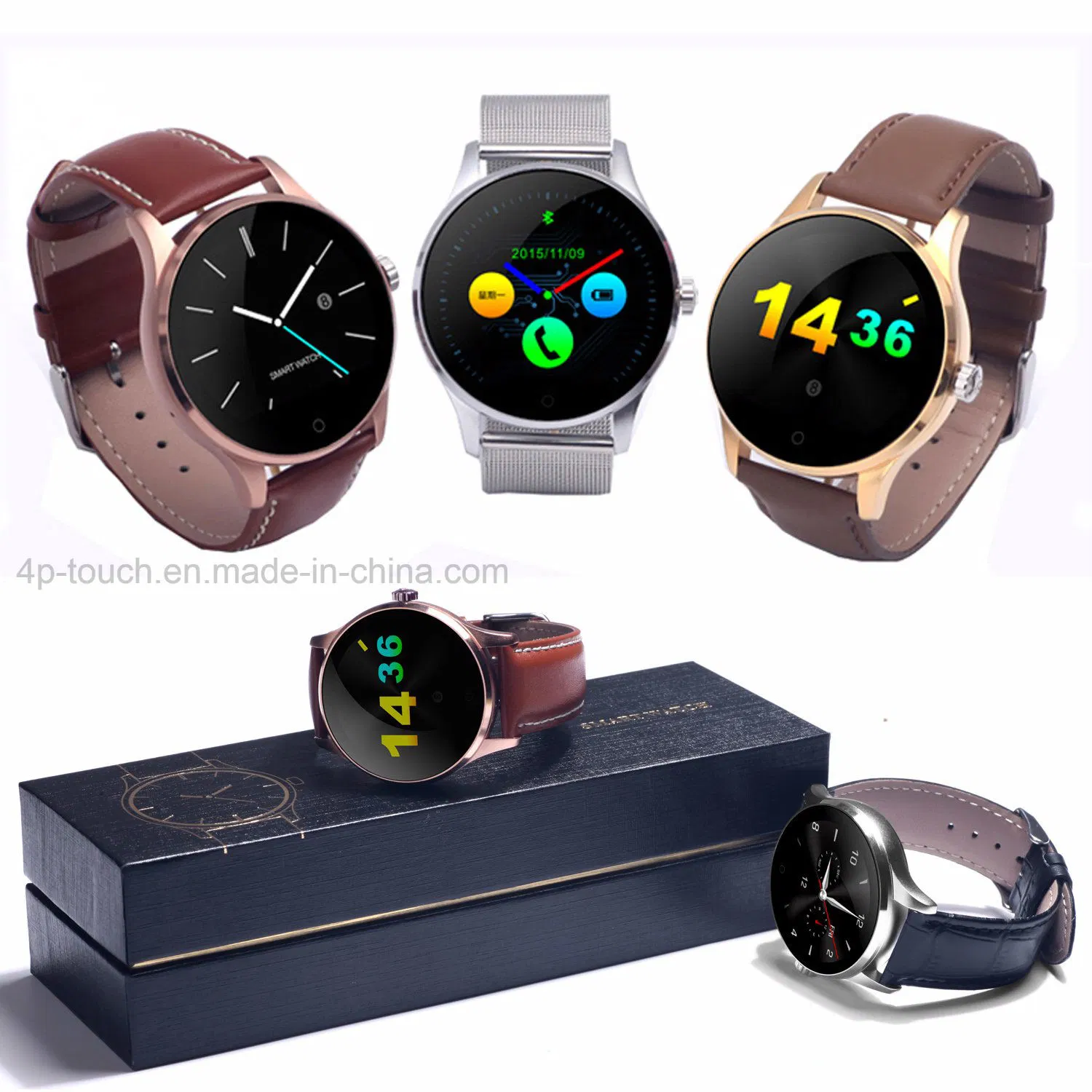 Wasserdichte Mode Bluetooth Smart Watch Phone mit Anti-Lost Herzfrequenz Als Geschenk überwachen K88H