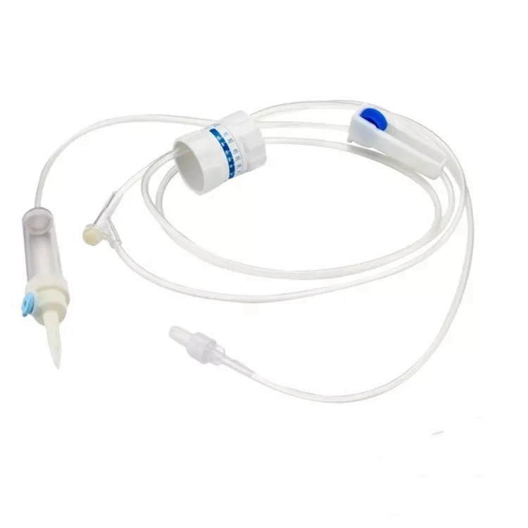 Medical Disposable I. V Flow Regulator with Extension Tube Flow Rate Control