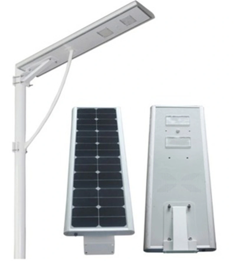 Hepu 30W 60W 80W Factory Venta solar integrada en una calle luz LED e iluminación de luz exterior IP67 de 5 años de garantía fabricante chino