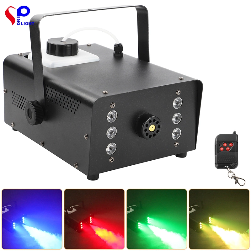 6PCS LED RGB Lighting Fog Machine Stage Light LED Disco Light for Wedding Smoke Machine