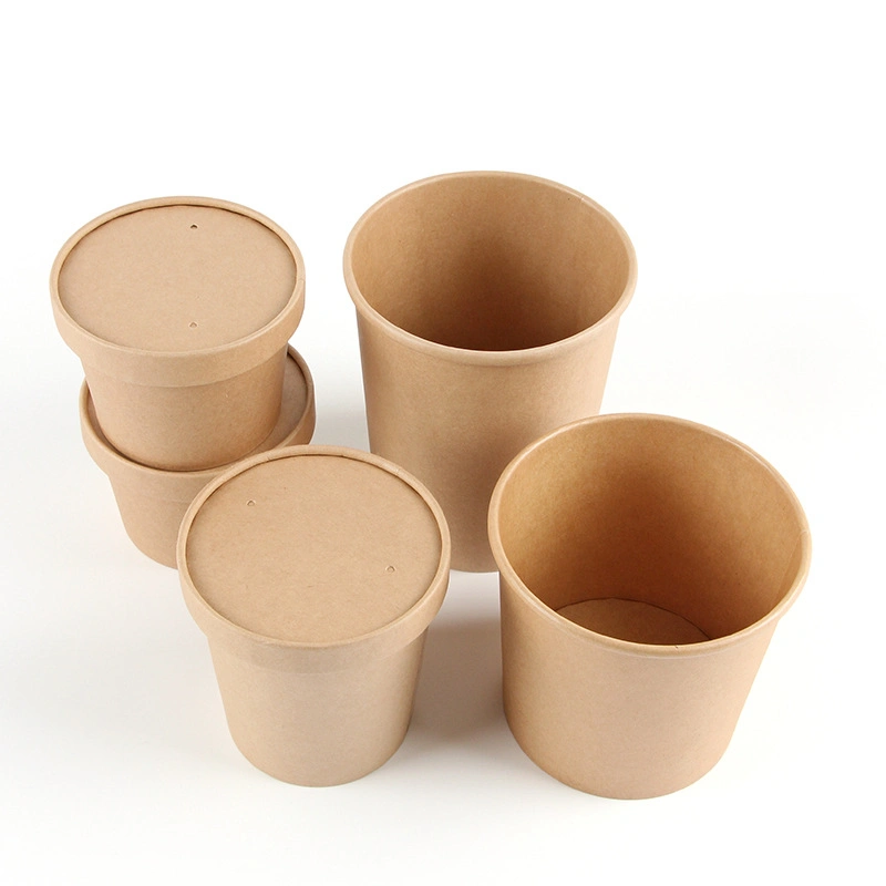 Custom Takeaway Disposable Food Cup Container Packing Paper Box for Kitchenware