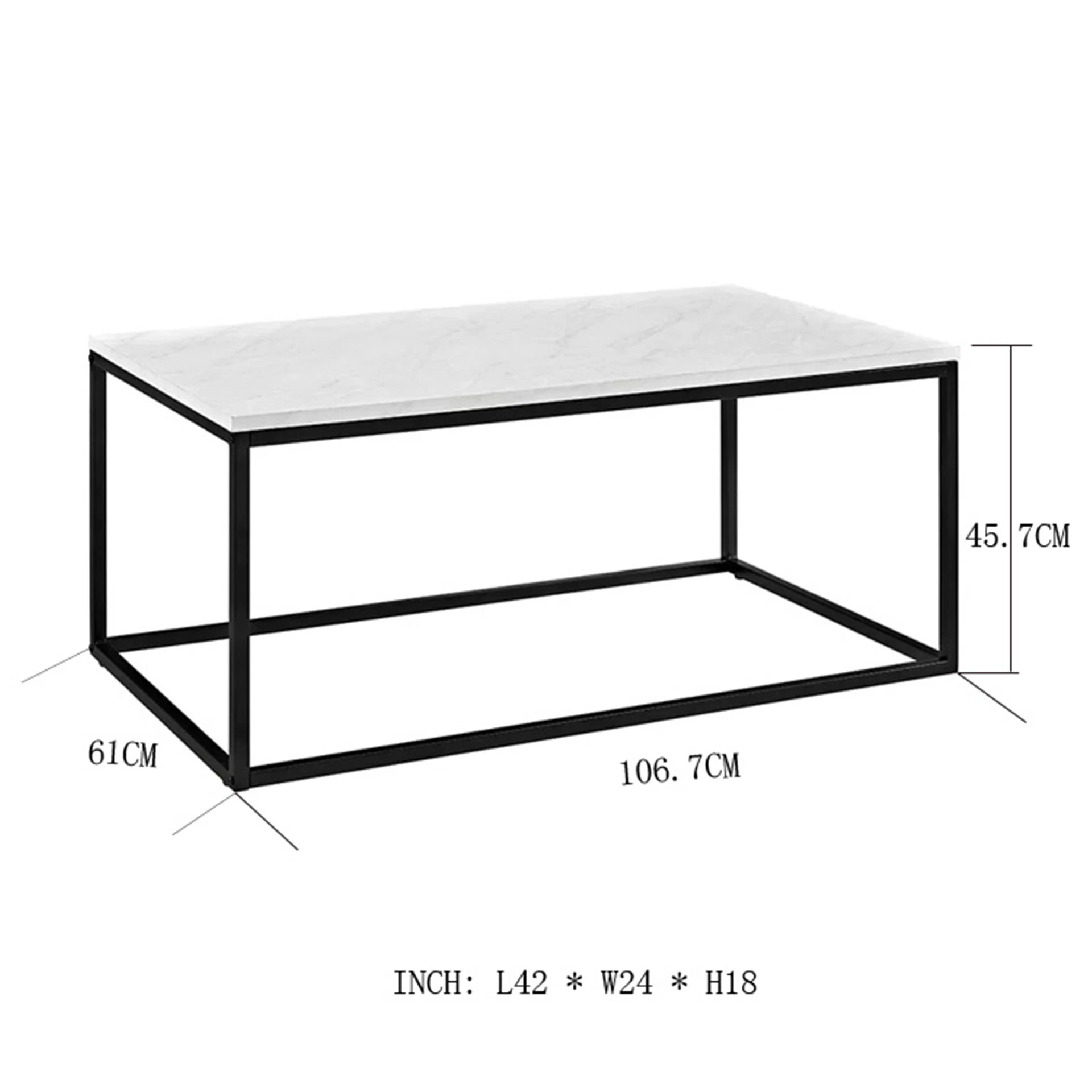 Living Room White Fashion Wooden Cheap and Nice Design Coffee Table