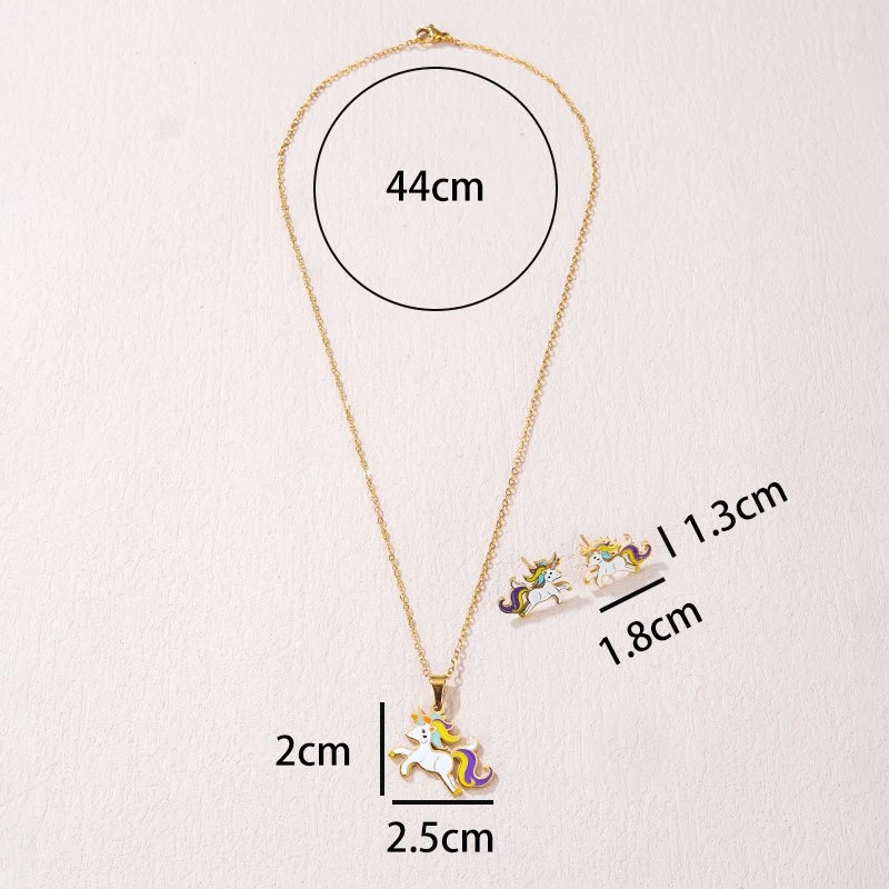 Hot Selling Gold Plated Necklace Earring Jewelry Set Ladies Accessories Customization