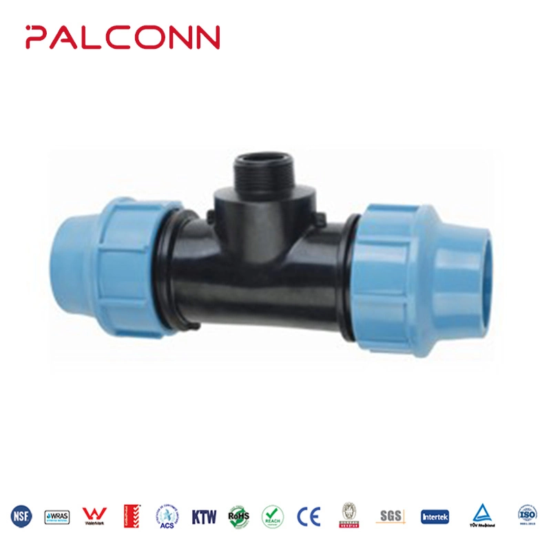 ISO 110mm Tee PP Compression Fittings for Irrigation