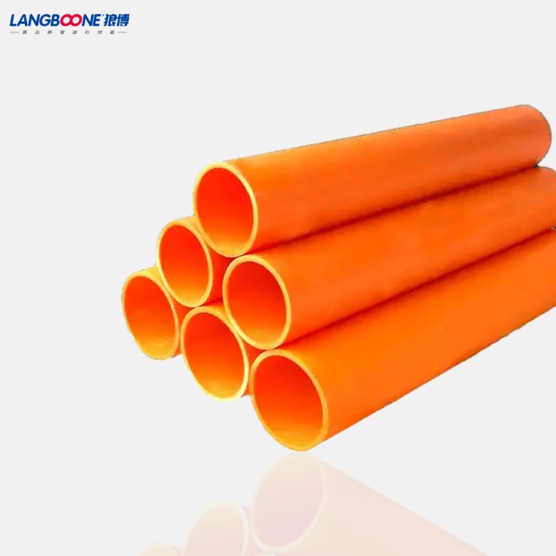 Sn24/32/40 Resistant Insulated Modified Polypropylene Cable Protection Pipe/Mpp Orange Cable Conduit