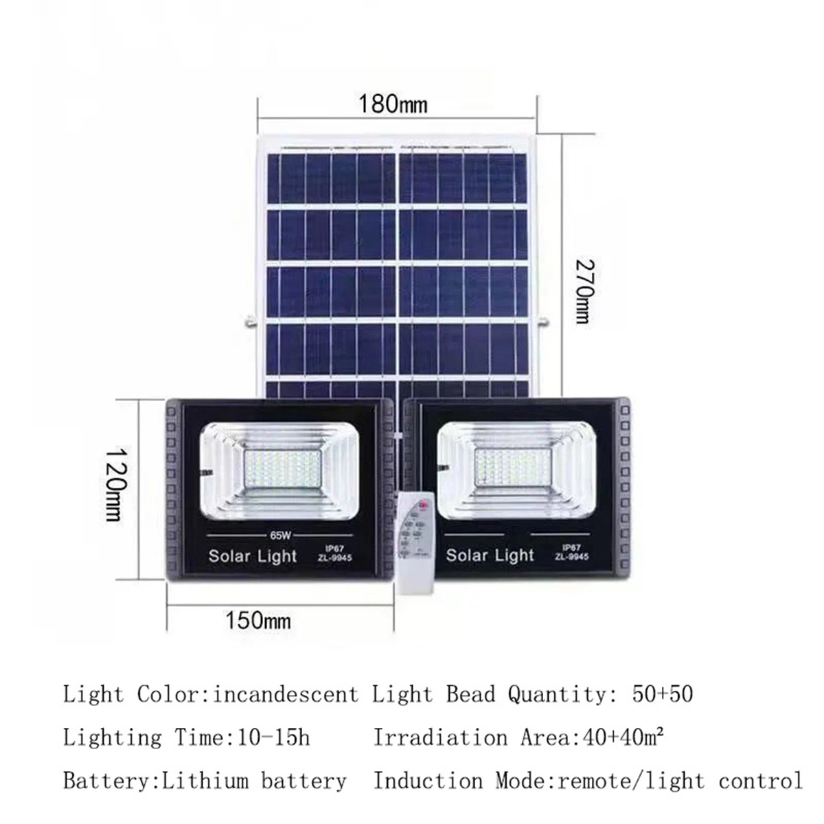 2021 Wholesale/Supplier Reflector CCTV Camera 300watt LED Solar Flood Light with Solar Panel