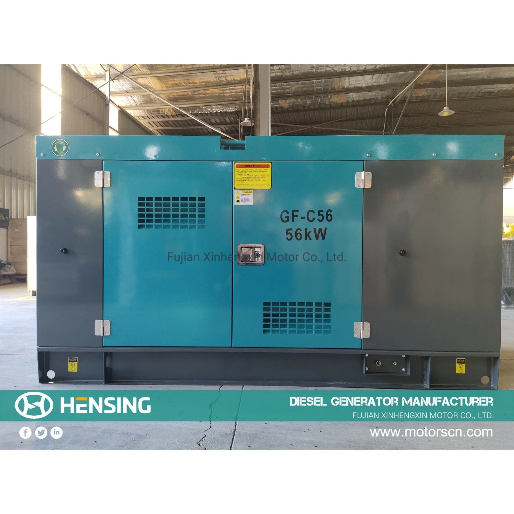 80kVA Open Silent Three Phase Low Noise Generator Power by Cummins Engine Original Factory Price