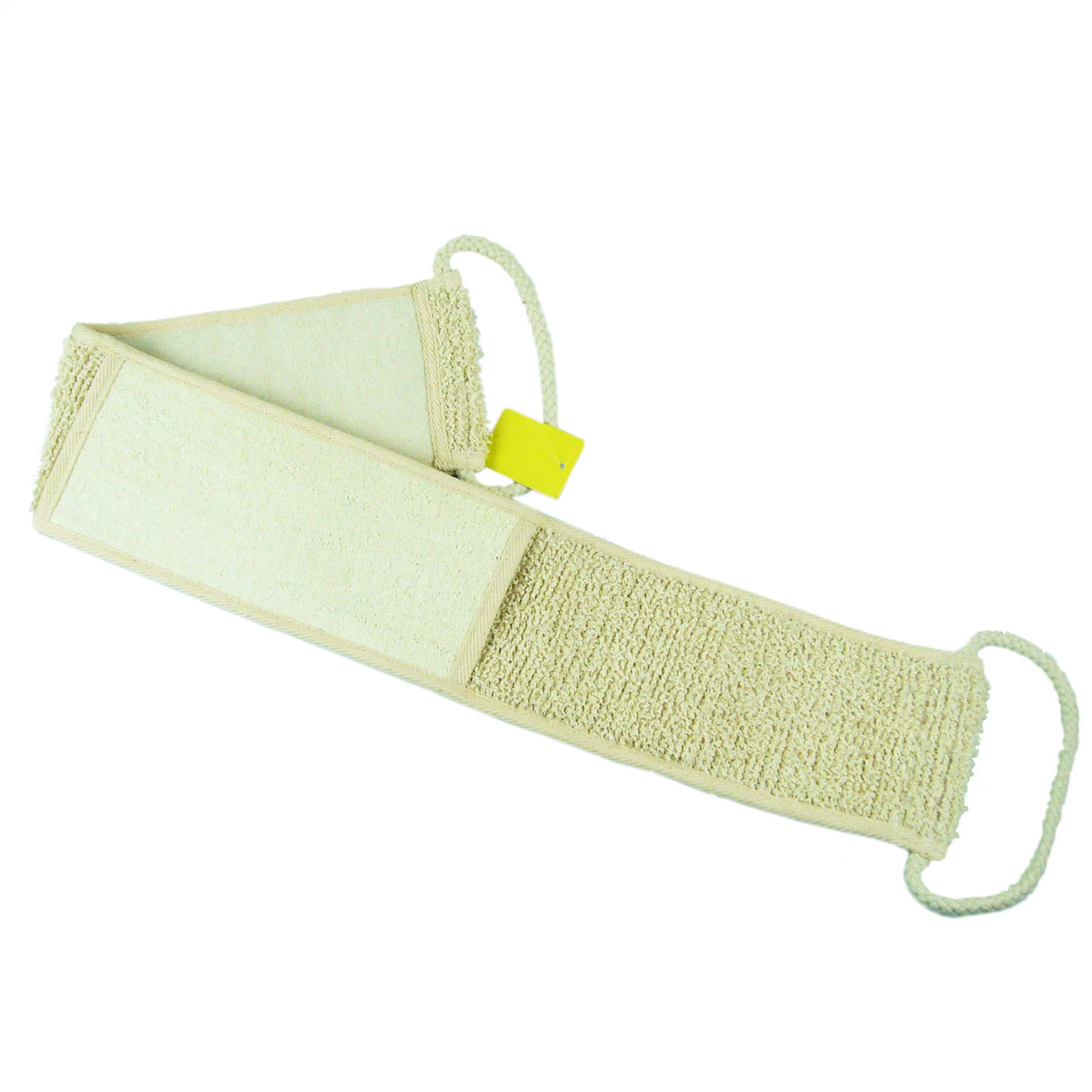 Wholesale/Supplier Natural Bamboo Fibre Back Scrub Bath Belt Back Strap Bath SPA Brush Scrubber Bath Brush Belt