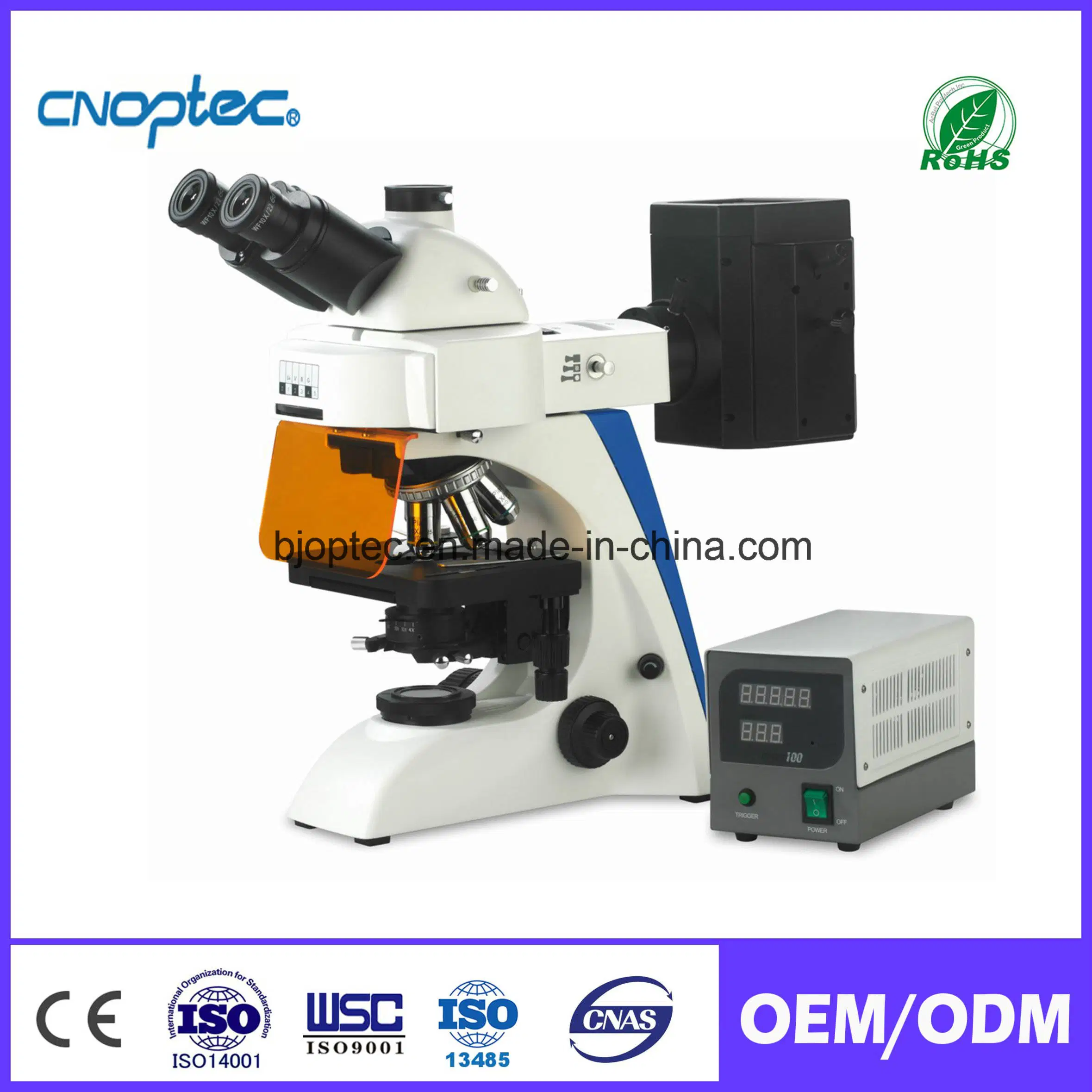 High Resolution Widefield Fluorescence Microscope for Medical Products