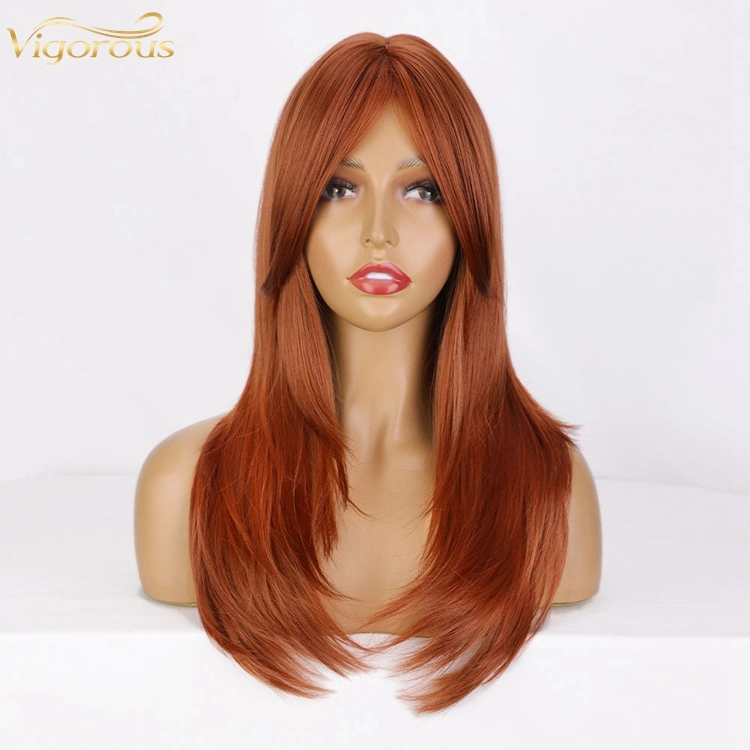 Heat Resistant Synthetic Curly Wig Straight Hair 22 Inch