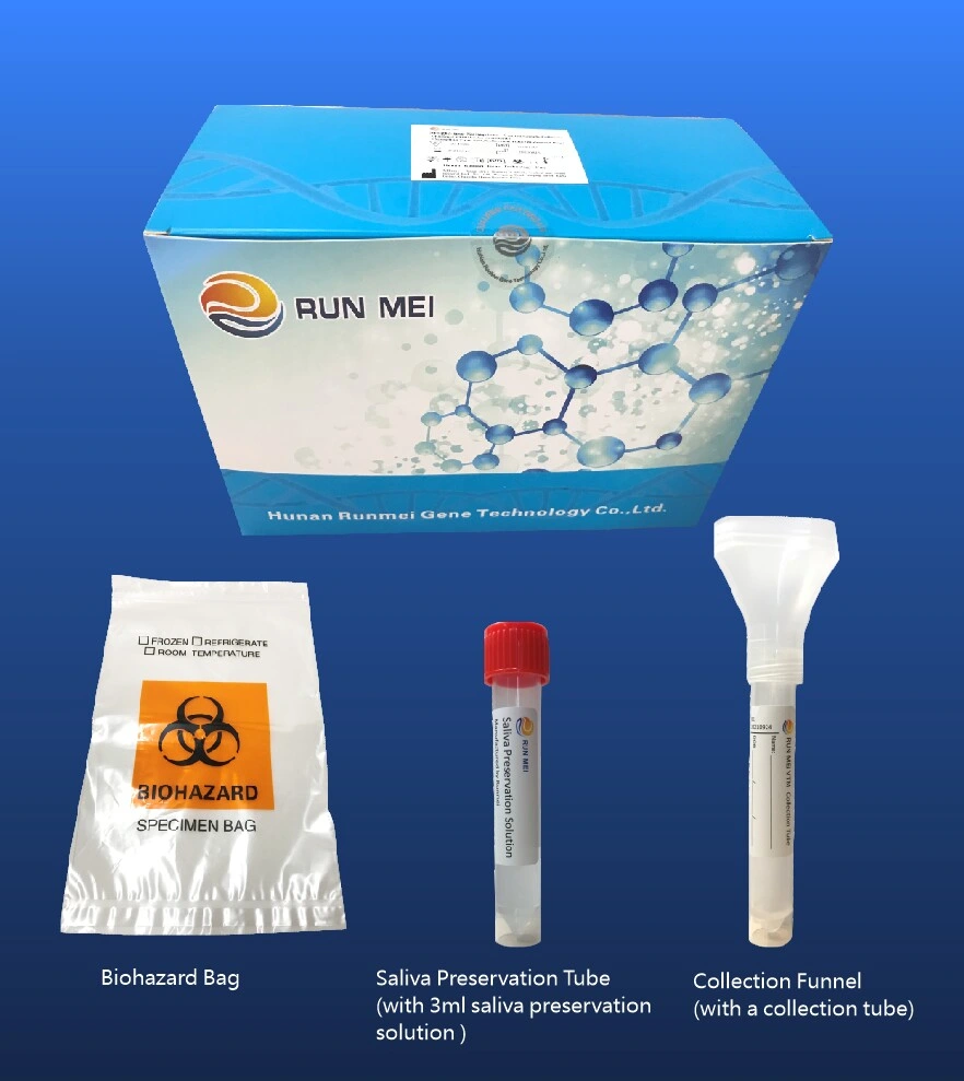 50ml Cup V Shape Saliva Blood Test Saliva, Cheap Price Saliva Collection Kit, Biodegradable Saliva Sampling Tube with Funnel