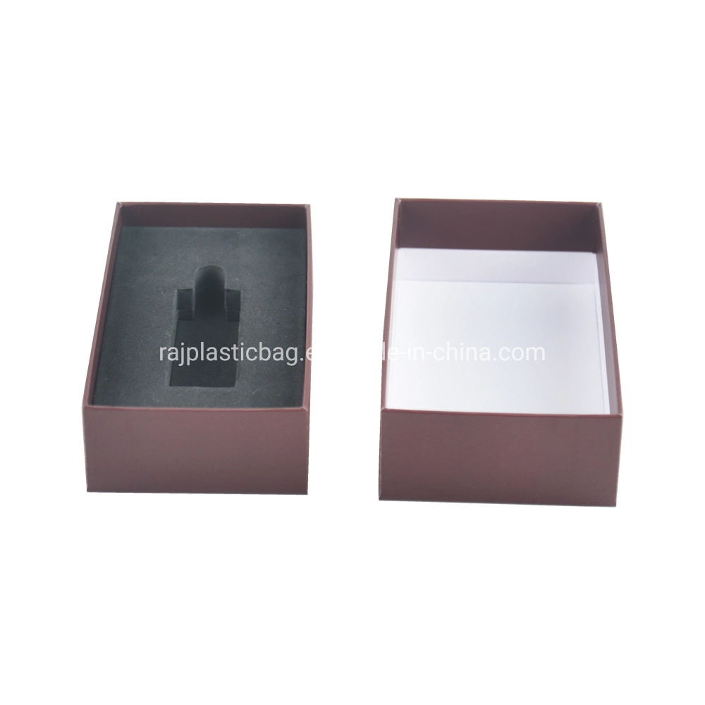 Custom Printed Small Paper Cosmetic Fragrant Oil Perfume Gift Packaging Boxes with Lids EVA Insert