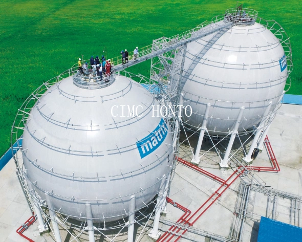 Customized 6150m3 ASME Standard LPG Spherical Storage Tank Terminal EPC Service for UAE Market