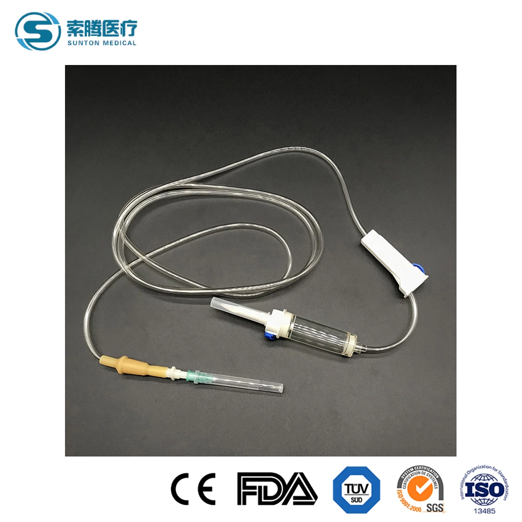 Sunton Burette IV China Filter Infusion Set Manufacturers Sterile Disposable Infusion Set/Macro Infusion Set/Syringe Pump Infusion Set/Scalp Vein Infusion