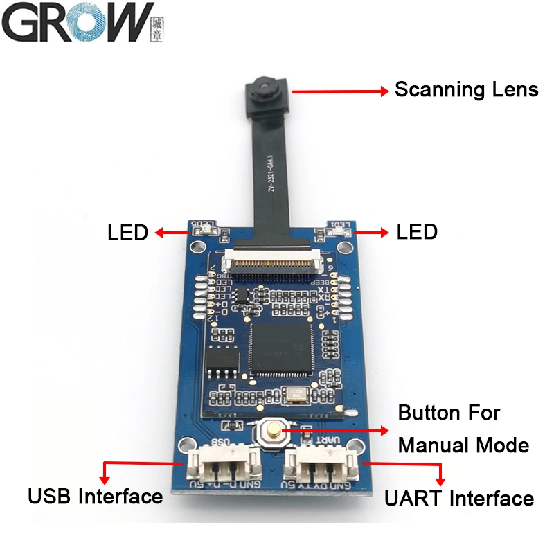 Crecer GM63f barata Uart rápida USB Lector de códigos de barras