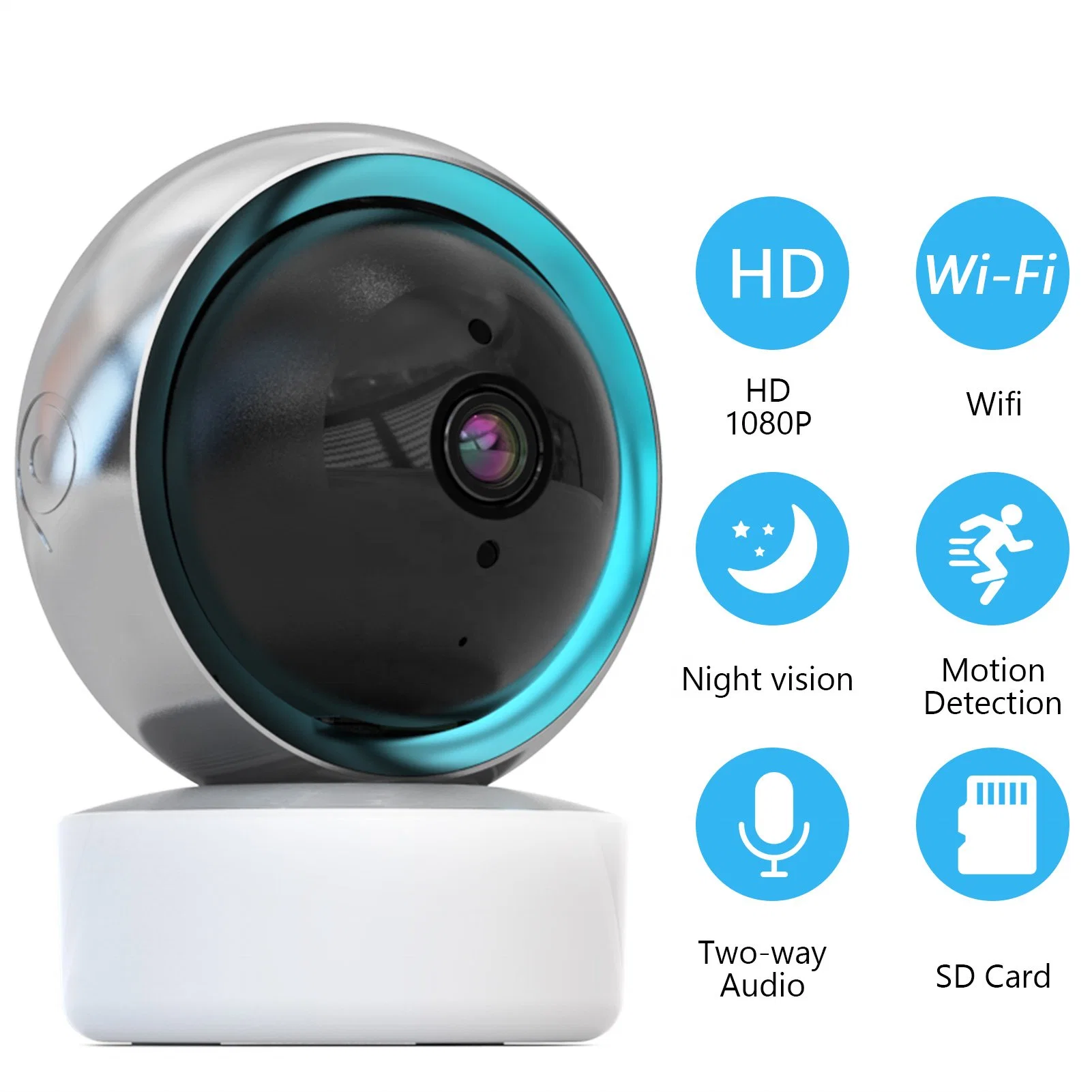 Tuya HD de 2MP cámara IP Domótica Derechos El seguimiento automático de Visión Nocturna cámara PTZ de Videovigilancia cámara WiFi