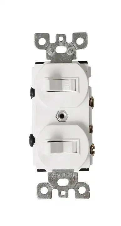 15A 120/277V Single Pole Combination Electrical Light Toggle Switch