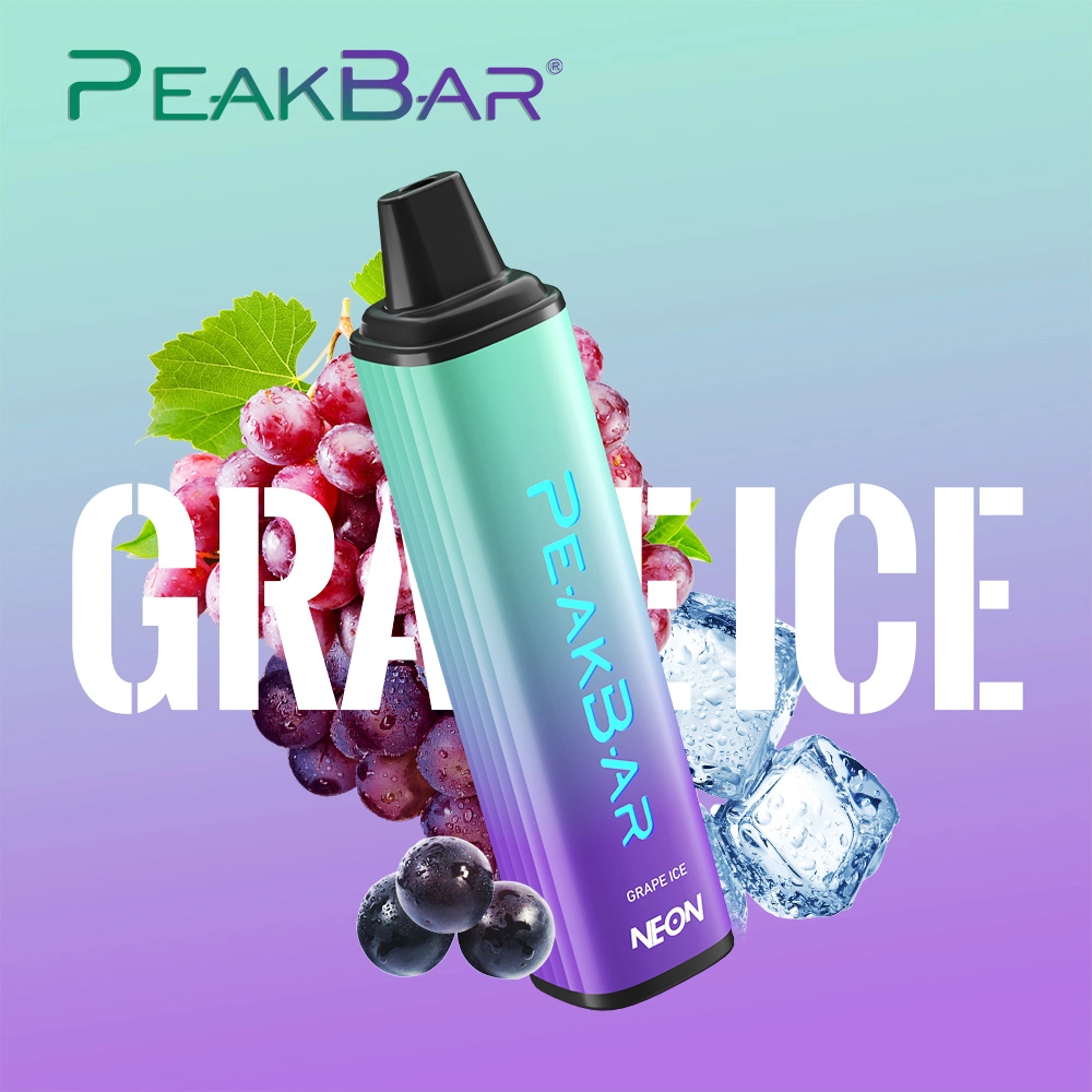 China Vape Factory Peakbar Neon Wholesale/Supplier Vamped Hot 6000 Puffs 14ml 5% Nicotine Rechargeable E Cigarette Disposable/Chargeable Vape E Cig