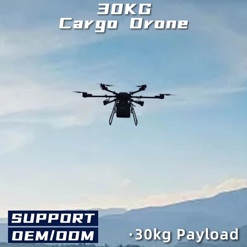 Long Endurance Large Wind Resistance Level Heavy Load 30kg Payload Industrial Drone for Delivery Cargo Transport
