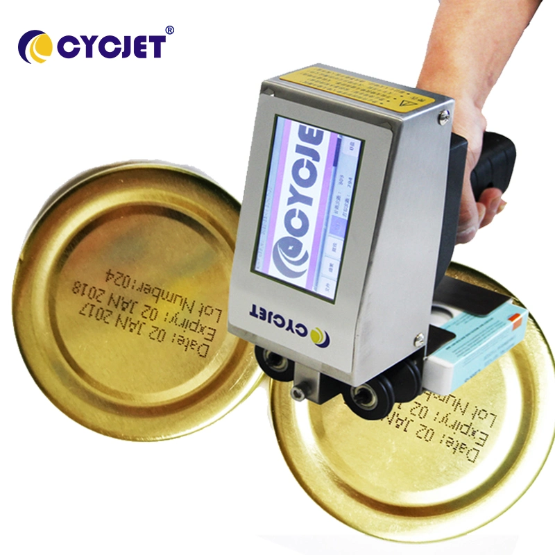 Cycjet 18mm Portátil pequeño personaje impresora de tinta para impresión de tubo de acero