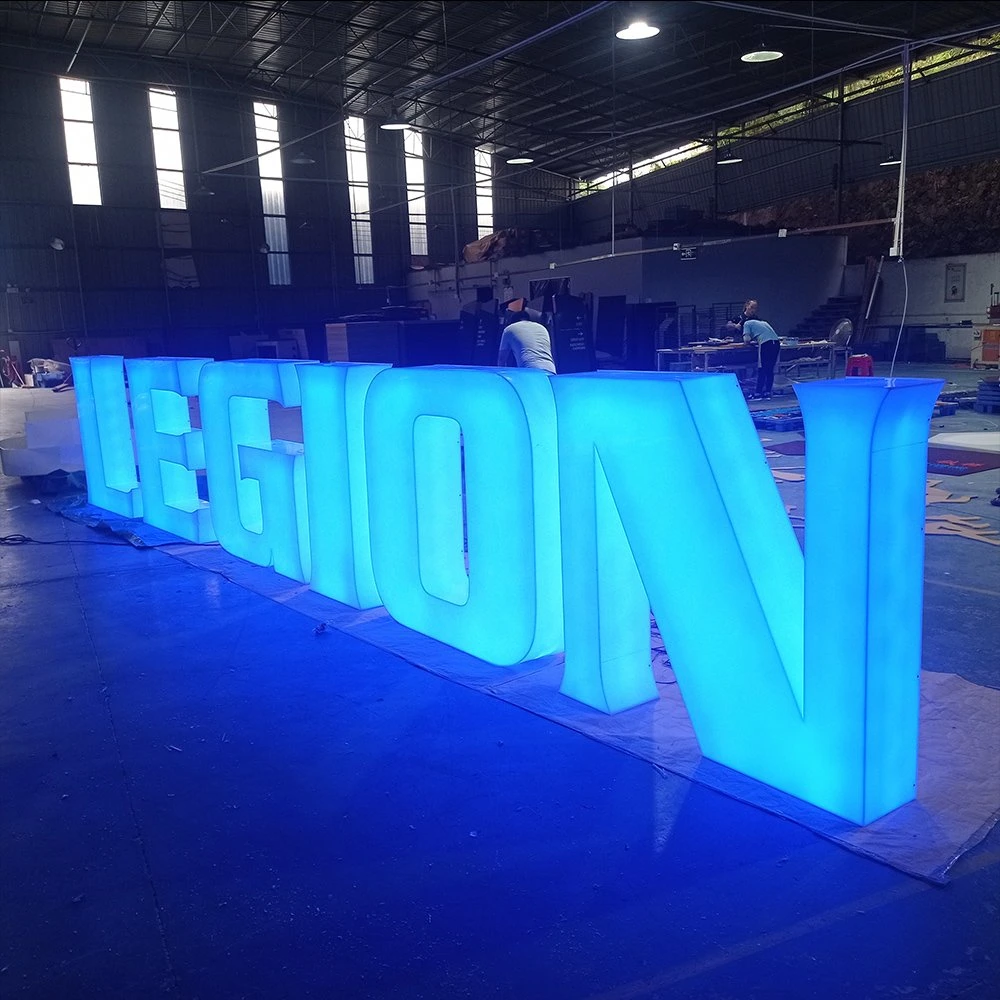 New Fashion RGB Color Changing 3D Signage Acrylic Letter LED Signs for Exhibition