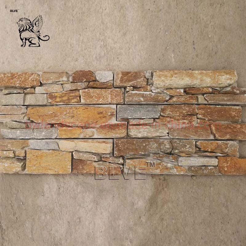 Wholesale Wall Exterior Slate Multicolor Natural Culture Stone Wall Panel Faux Stone Wall Tiles