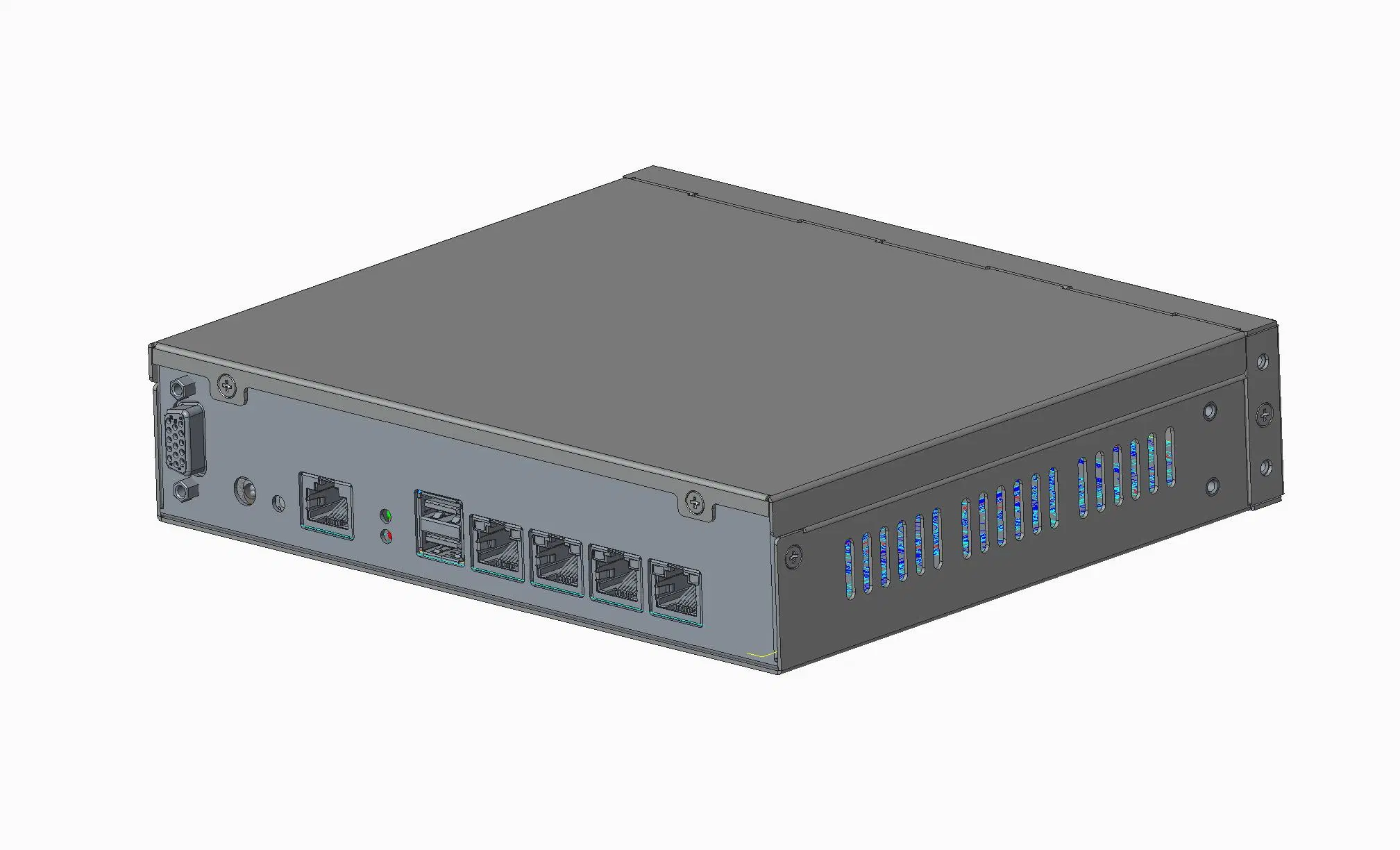 كمبيوتر PfsSense Desktop Mini PC J1900 4 Gigabit LAN Firewall موجه الجهاز المرن