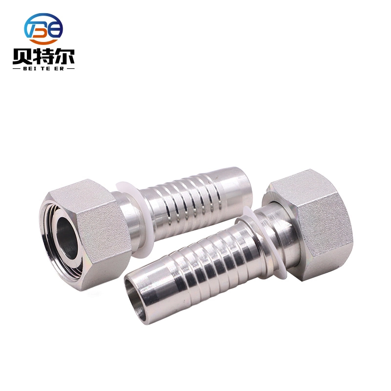 High Pressure Carbon Steel Straight Hydraulic Hose Fittings Adaptors