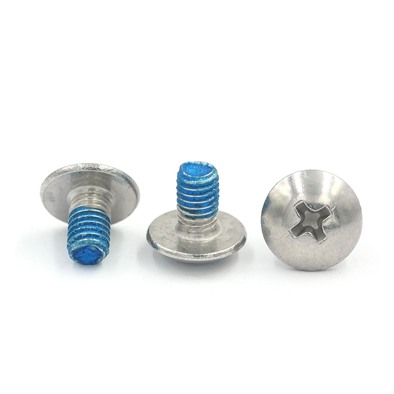 Round Head Cross Small Screw Antiloose Bolts with Nylon Patch