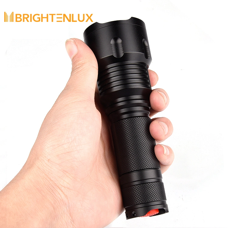 Brightenlux Original Factory Supply Aluminum Alloy Powerful Hunting 10W LED Flash Big Size Torch Light