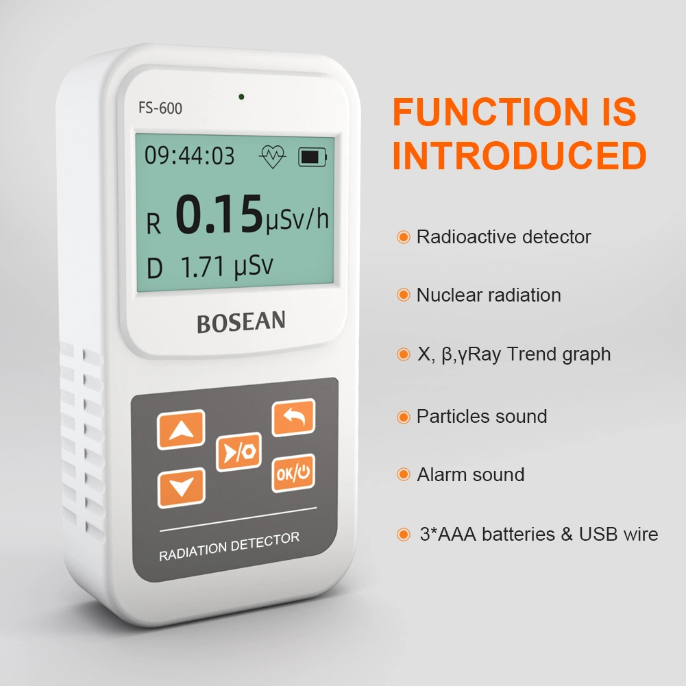 Bosean Dosimètre de dose de rayonnement pour la mesure du rayonnement X Dosimètre de rayonnement