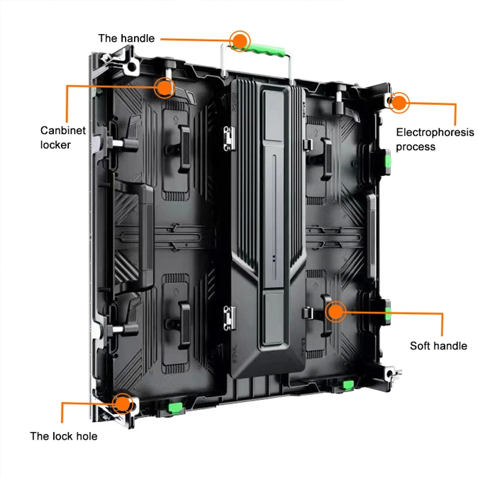 LED de alquiler 500mmx1000mm LED Exterior Pared P2.976 P3.91 P4.81 Alquiler LED Pantalla LED de etapa de la pantalla