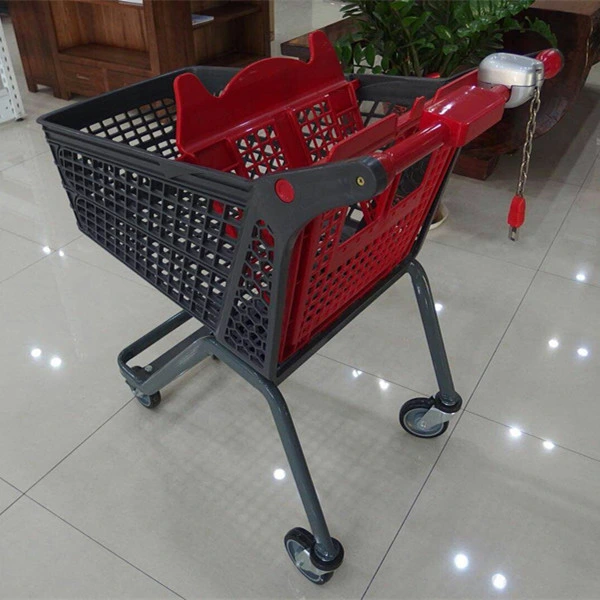 Nuevos productos de supermercado de plástico Carrito de Compras de la fábrica de Changshu