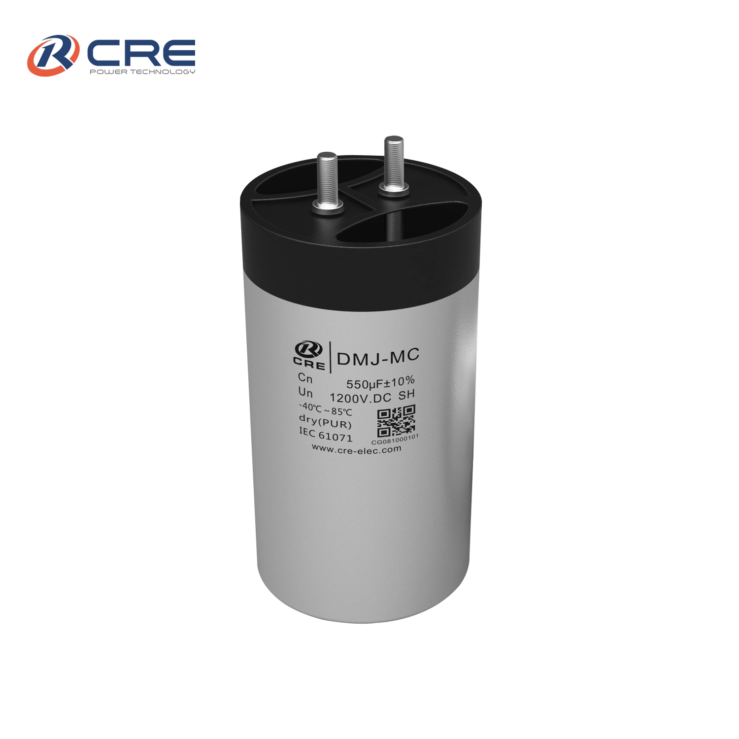 Metallized Polypropylene Film Capacitor with Cylindrical Aluminum Shell