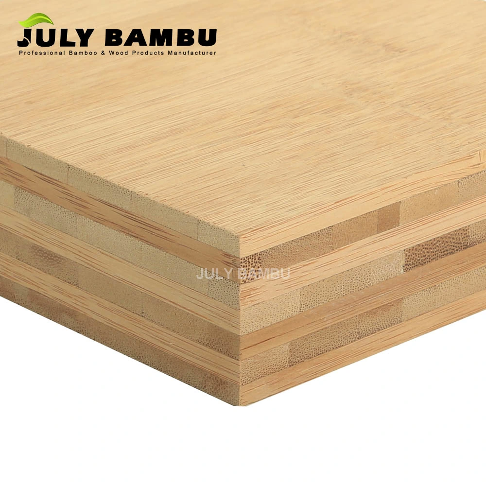 E1 9 Layers Solid Bamboo Wood Slab Table Top and Bamboo Decking Board