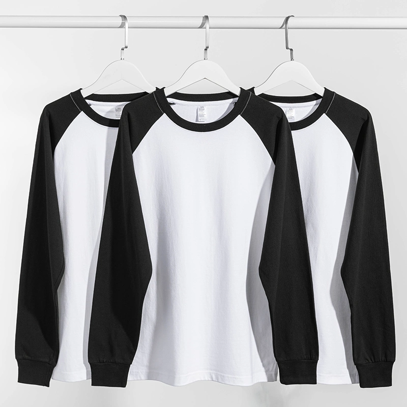 High Quality Fashion Brand Men Womens 250GSM Oversized Blank Raglan T Shirt Wholesale