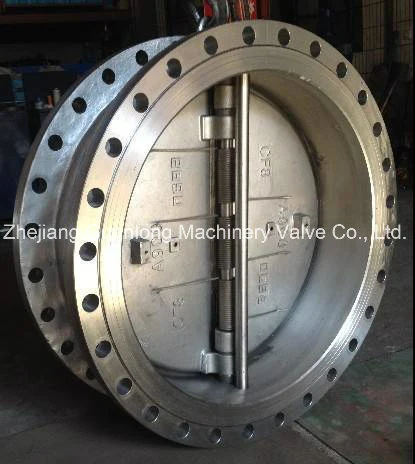 Carbon Steel Flange End Dual Plate Non Slam Butterfly Swing Check Valve