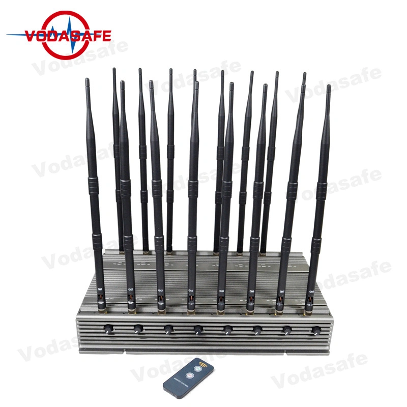 Multi-Use 96W High Power Mobile Signal Jammer 70 M Jamming Fixed Model Cell Phone Blockers Jammers