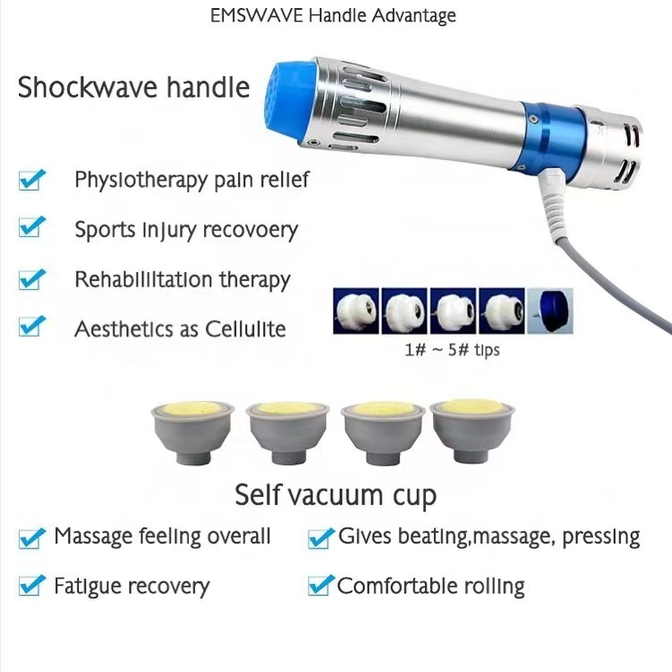 New Technology 3 in 1 Physical Therapy Shock Wave+EMS+Radiofrecuencia Tecar RF Cet Ret Wave for Physical Therapy Pain Relief and Male ED