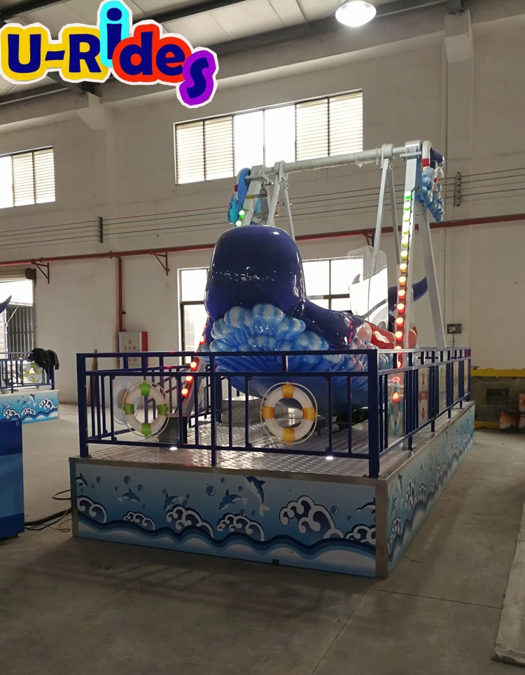 Mechancial Dolphin Pirate Ship Merry Go Round For Kids