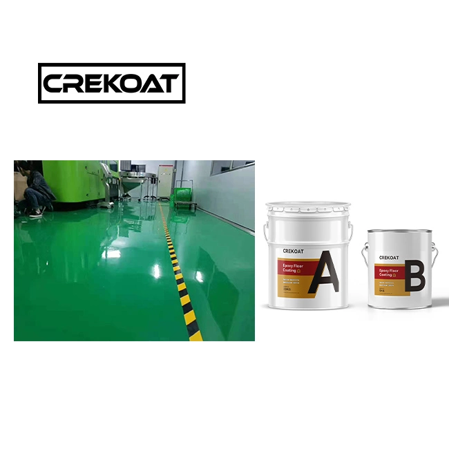 Liquid Gloss High Build Epoxy Floor Paint Two Component Rapid Curing Epoxy Industrial Floor Coatings