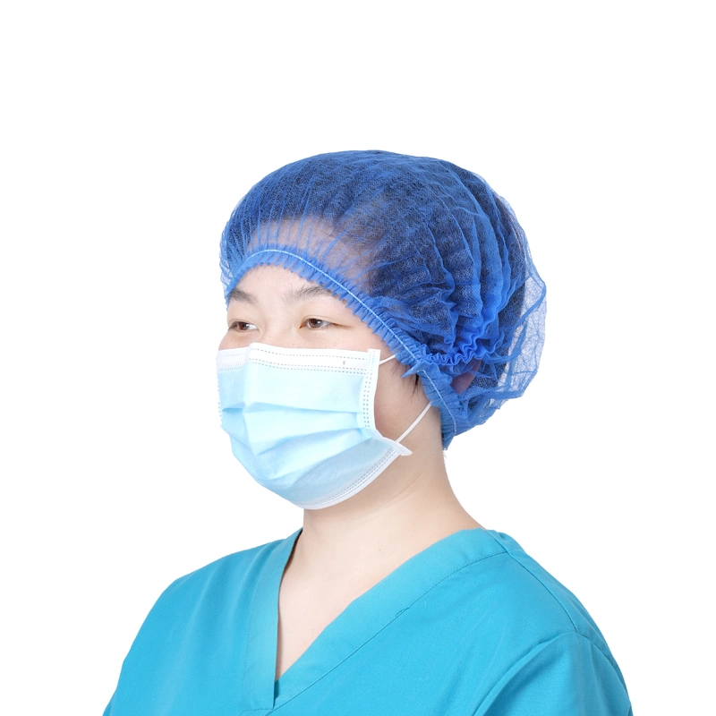 Hot Products Blue Non Woven Medical Disposable Clip Cap