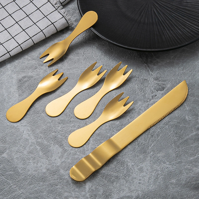 Luxury Shovel Knife Forks Gift Set Wedding Birthday Bread Dessert Stainless Steel Cake Plate and Fork Set